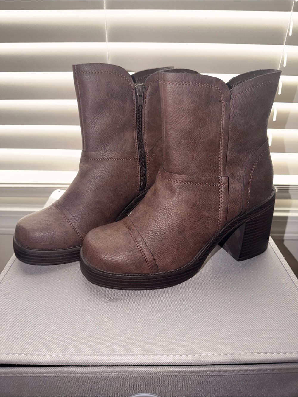Brown ankle boots